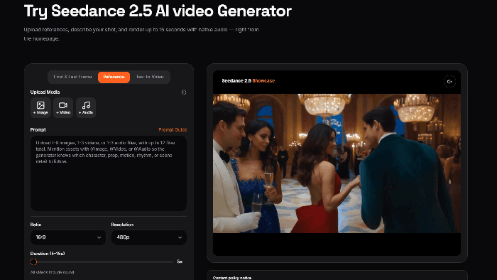 Seedance 2.5 Online