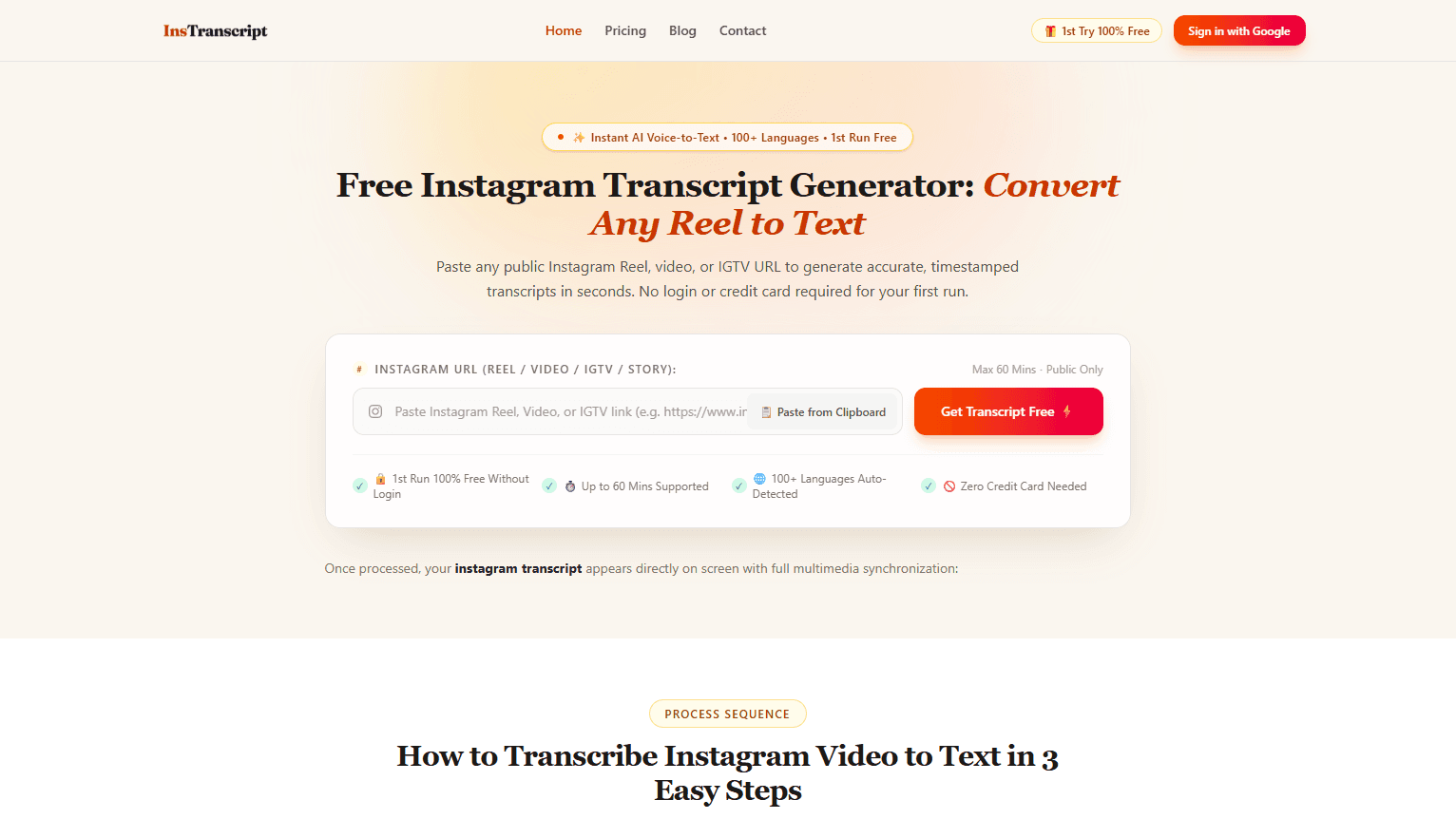 Instagram Transcript thumbnail